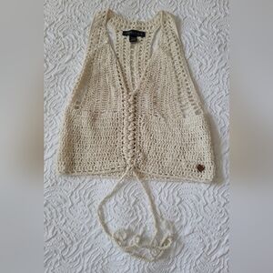 Kendall & Kylie Sz XS/S Crochet Crop Top